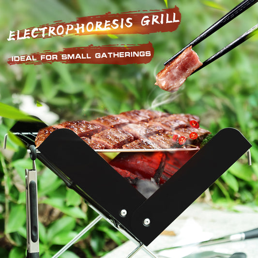 Folding Stainless Steel Portable Small Barbecue Grill Tool