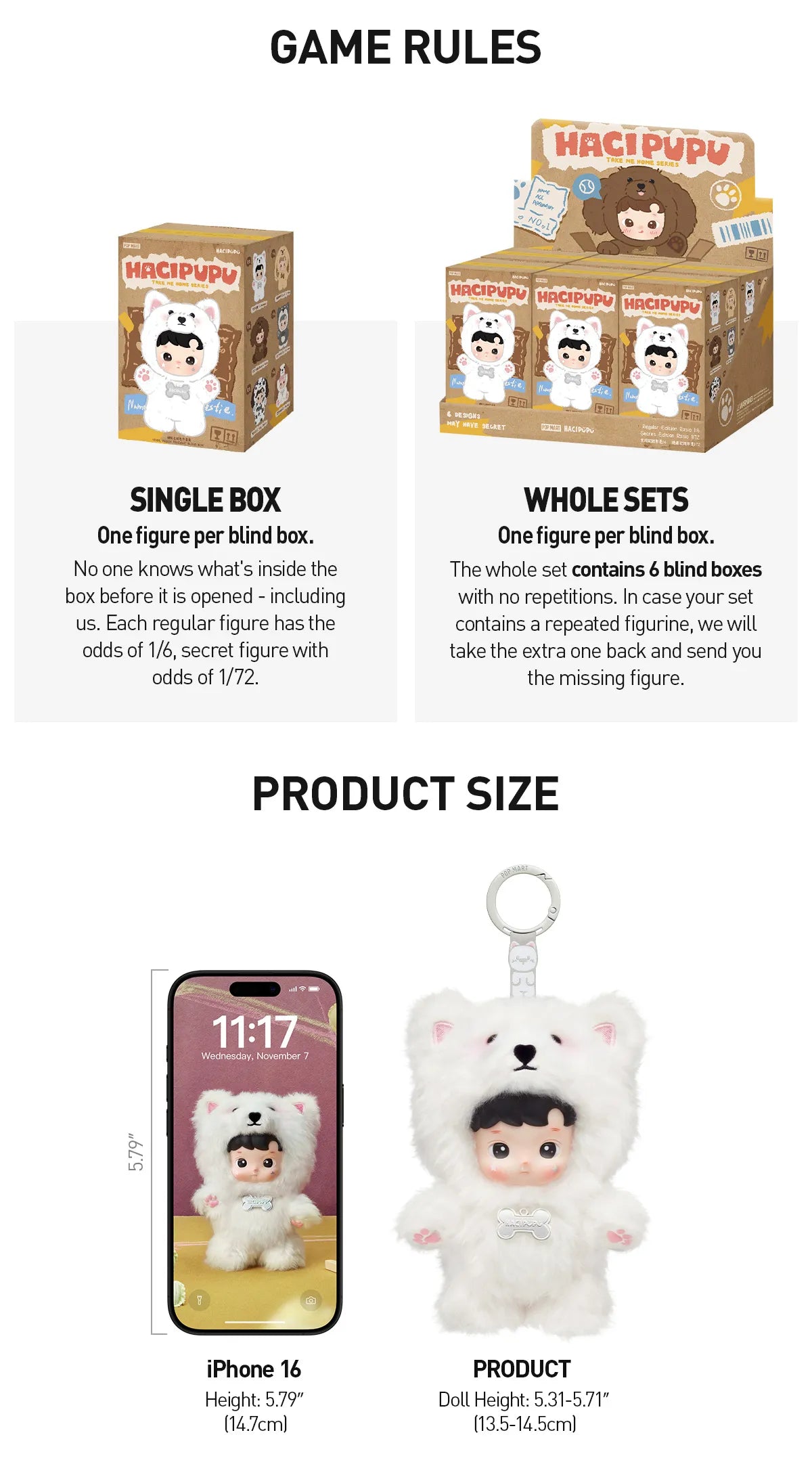 HACIPUPU Take Me Home Series Blind Box - NEW