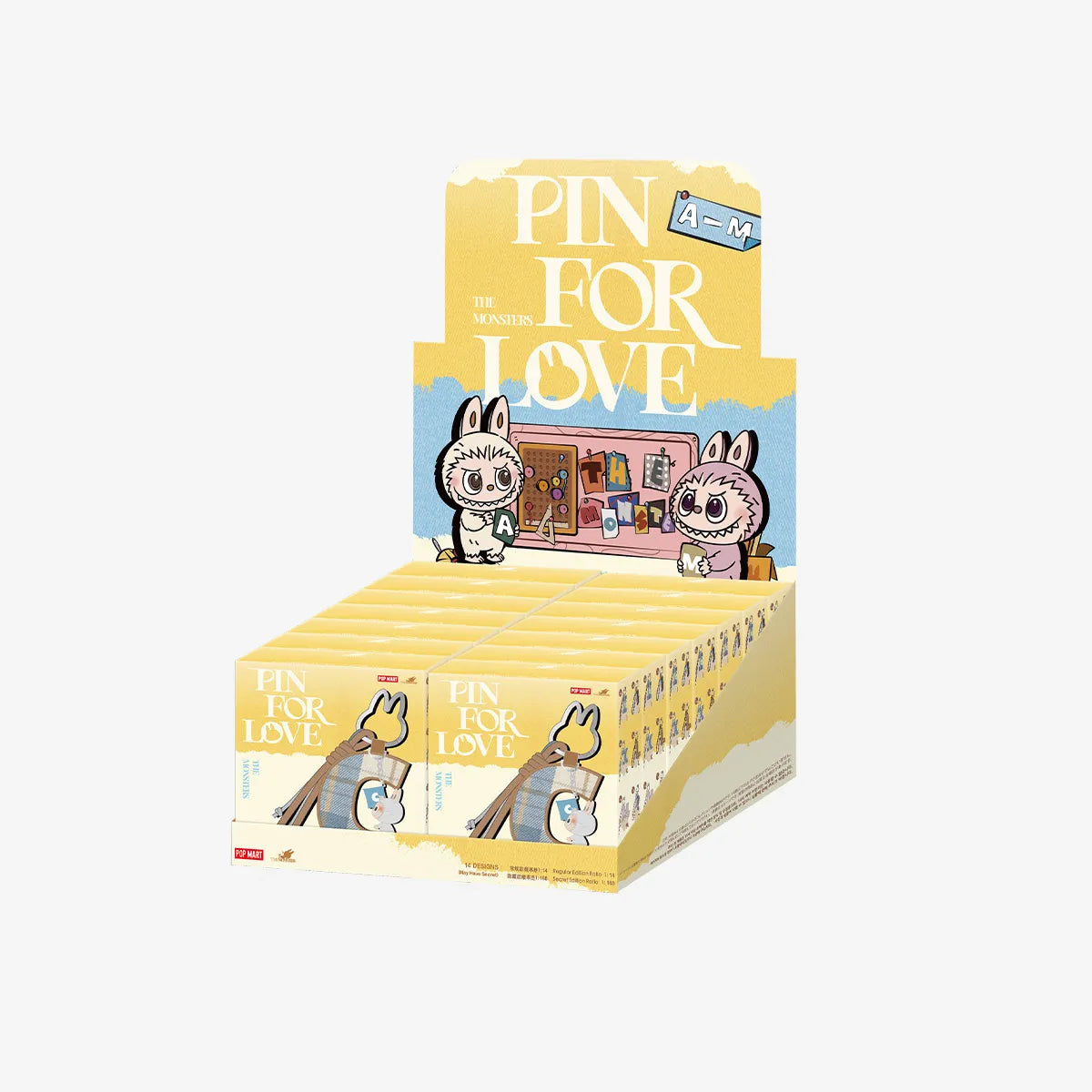 THE MONSTERS Pin for Love Series- Letter Pendant Blind Box