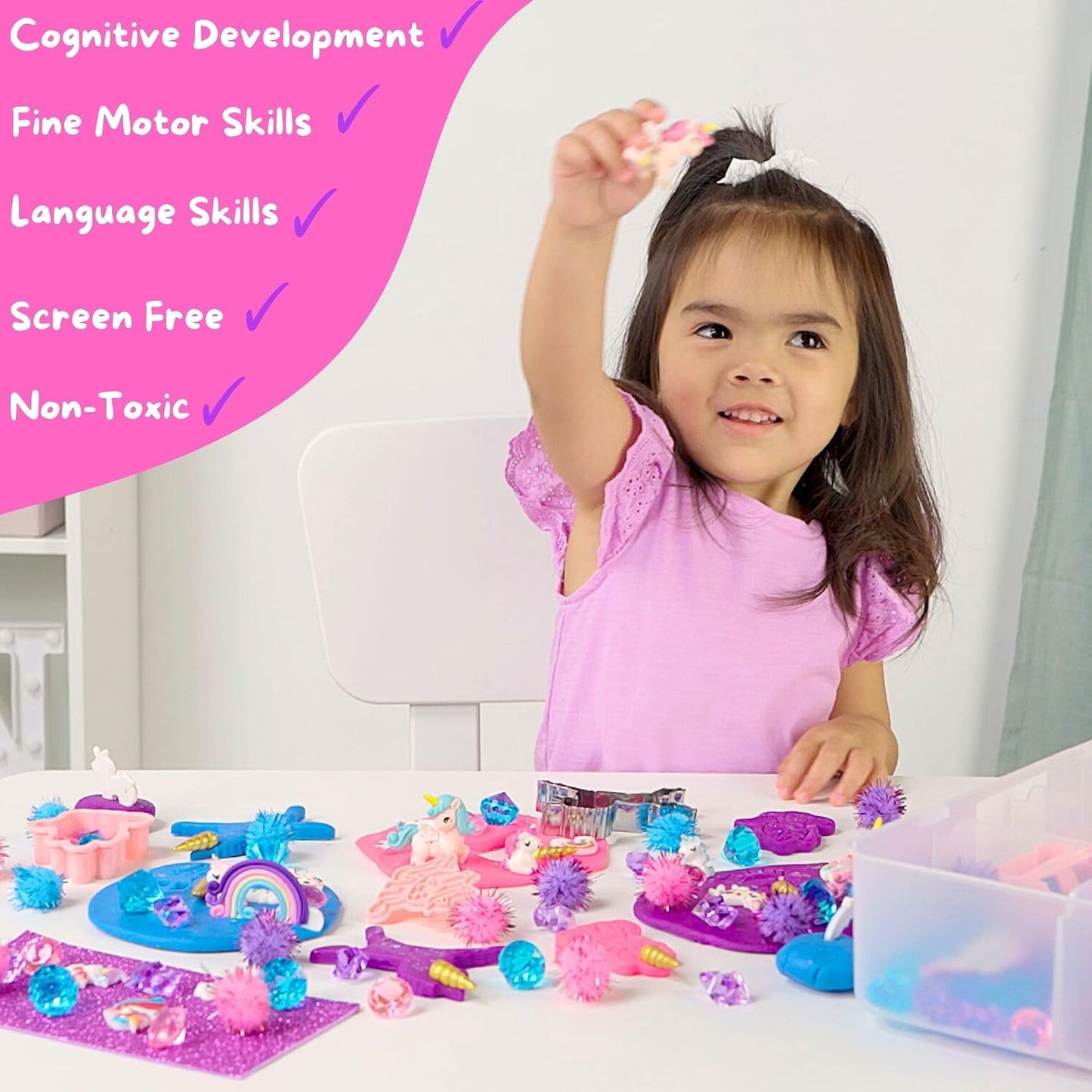 Sensory Dough Kit (3 Jars) Non-Toxic