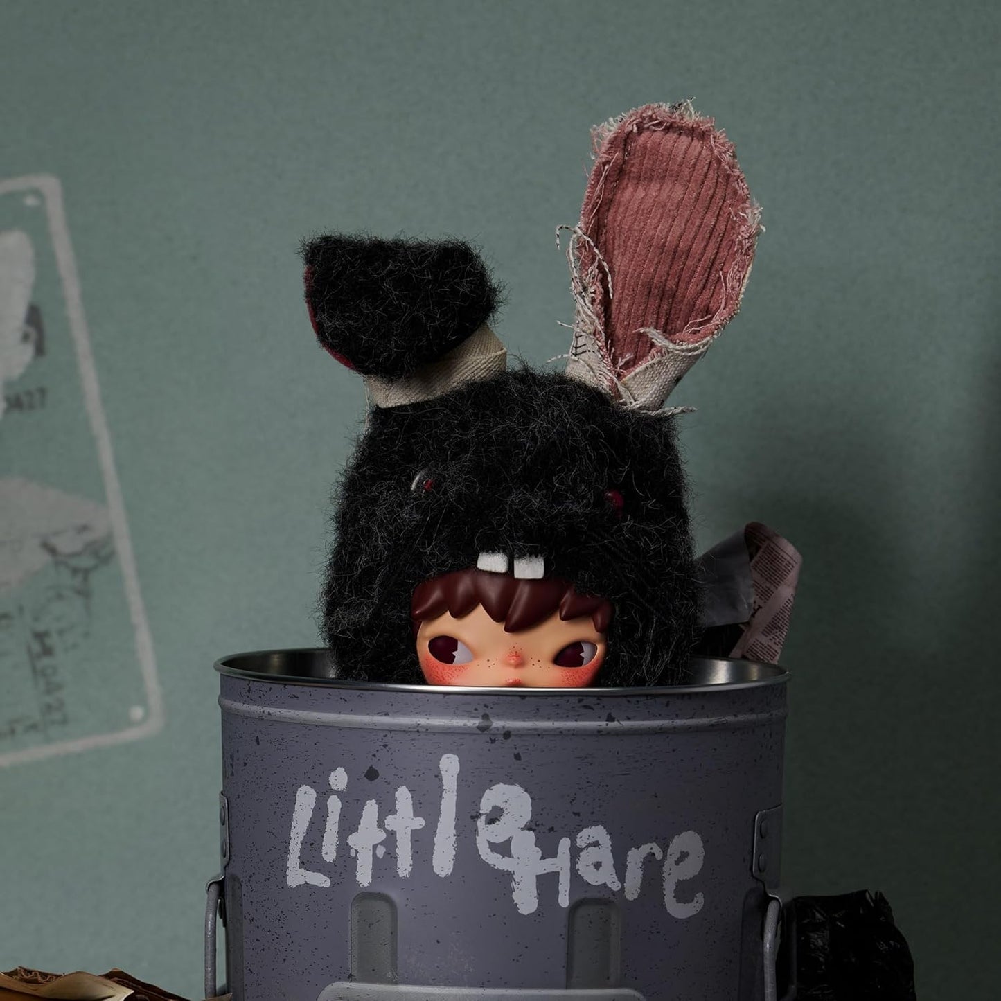 Hirono Little Hare Plush Doll Pendant - Hirono with Bunny Costume