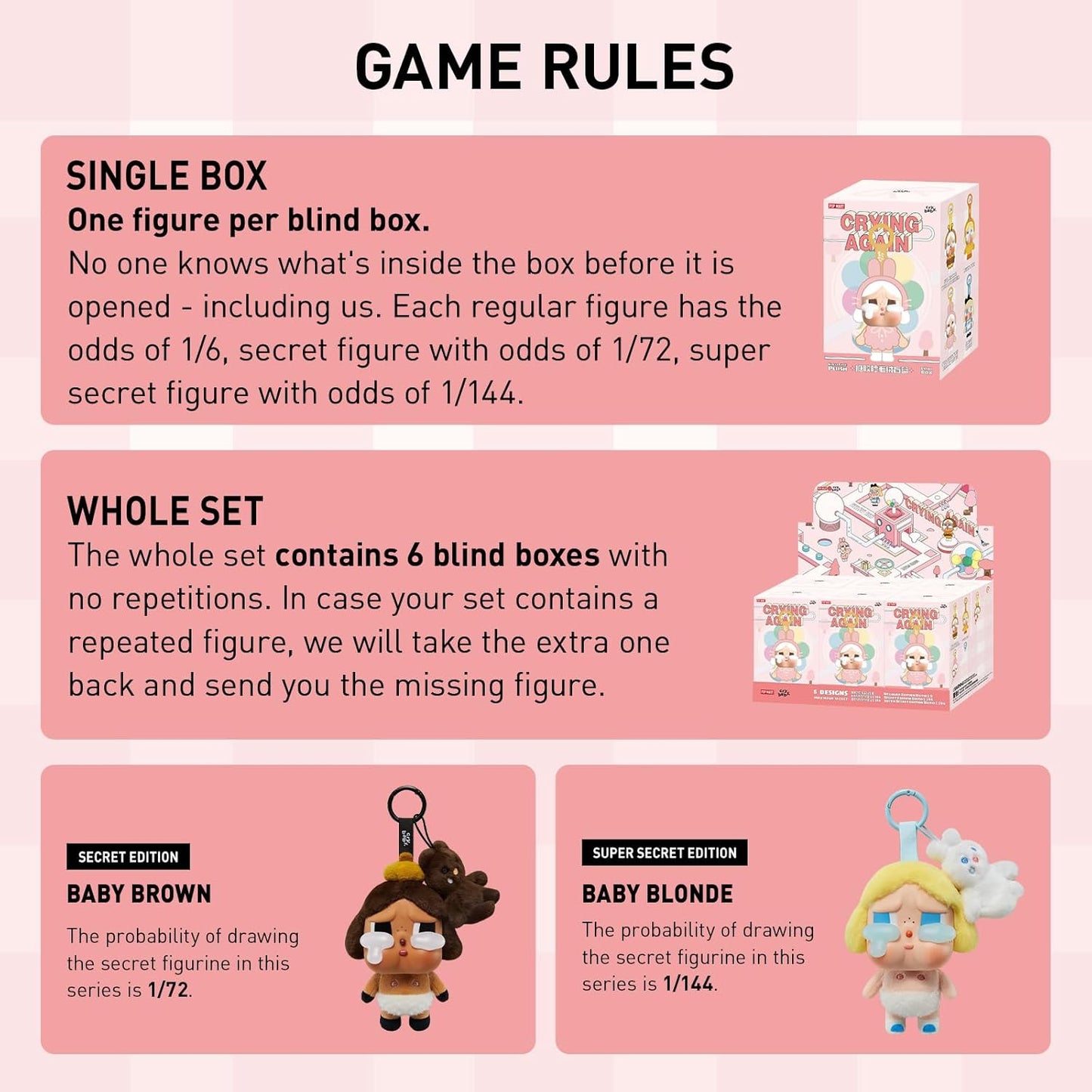 Crybaby Tears Factory Series - Vinyl Face Plush Blind Box
