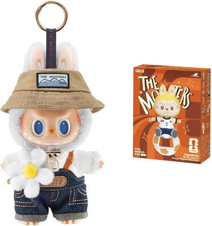 LABUBU Fall in Wild Plush Doll Keychain + THE Monsters × FIFA Series - Bottle Opener Fridge Magnet Blind Box