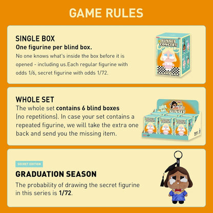 Crybaby Sunset Concert Series - Crybaby Blind Box Figures