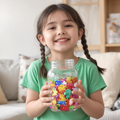 Timetome Magic Water Elf Toy Kit for Kids – 20 Gels & 10 Molds, DIY Squishy Maker, Night Glow & Glitter