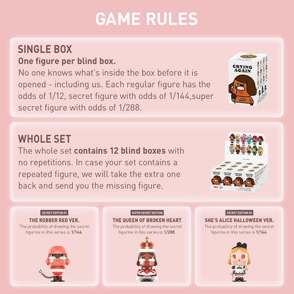 Crybaby Crying Again Series Blind Box Figures