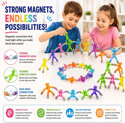Travel Toys for Kids 10 pcs Magnetic Men Figures