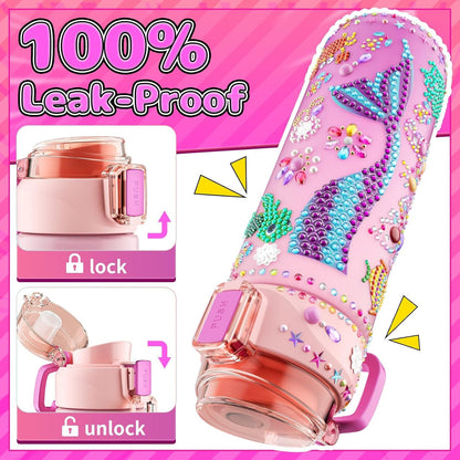 Decorate Your Water Bottle with Diamond Painting and Make a Friendship Bracelet Kit