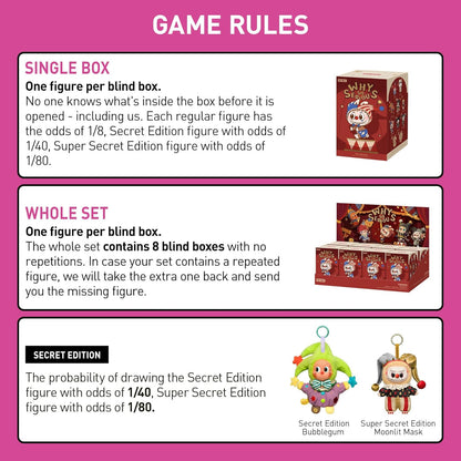 WHY SO SERIOUS Series Plush Doll Pendant Blind Boxes
