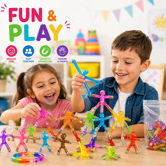 Travel Toys for Kids 10 pcs Magnetic Men Figures