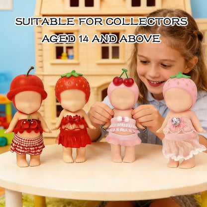4-Piece Doll Clothes for Sonny Angel Collectible, 3 Inch Mini Dolls Outfit Set, Tops & Skirts for Display, Mix & Match