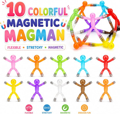 Travel Toys for Kids 10 pcs Magnetic Men Figures