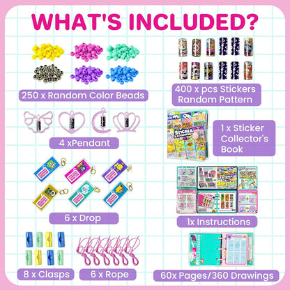 Sticky Rolls Bracelet Kit with Collection Book, Wearable & Shareable Sticky Rolls