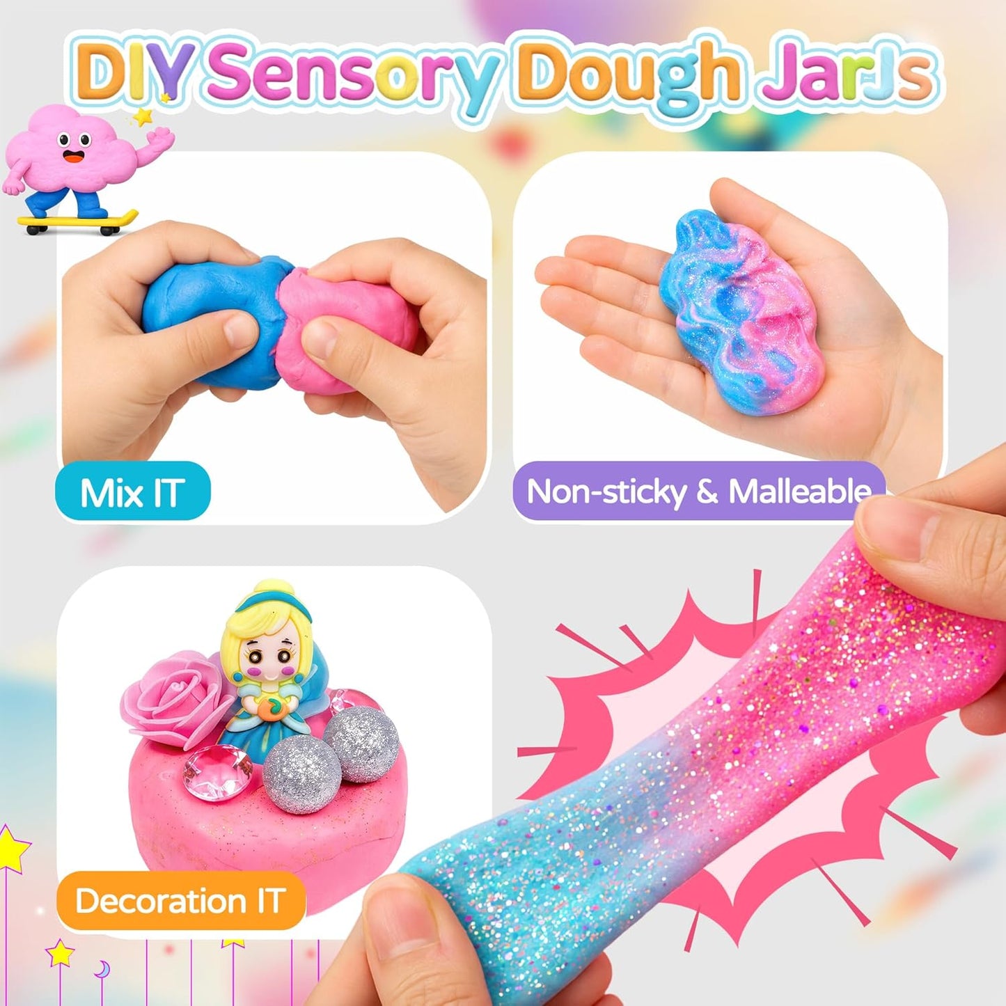 DIY Sensory Dough Jars