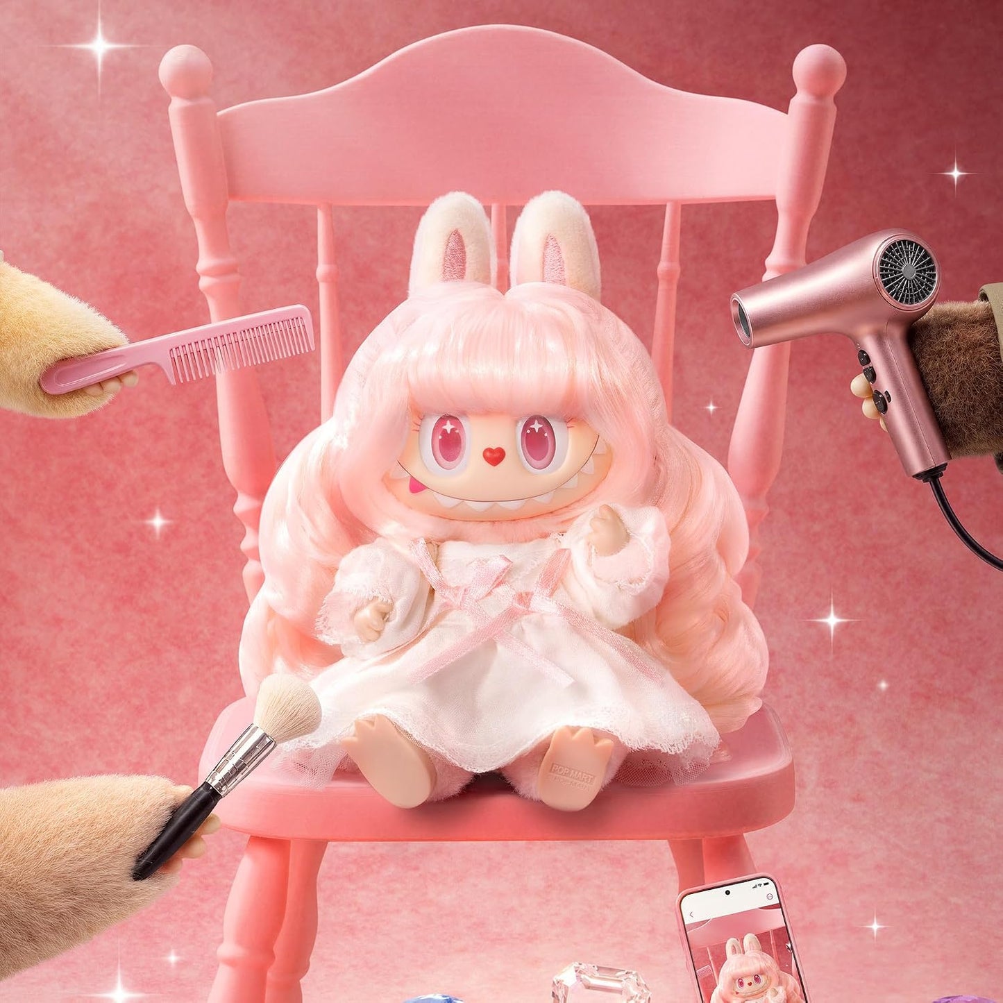 THE Monsters Labubu Hair Salon Series - Vinyl Plush Blind Box