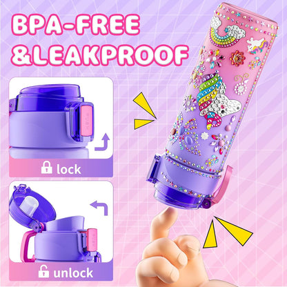 Decorate Your Water Bottle with Diamond Painting and Make a Friendship Bracelet Kit