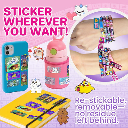 Sticky Rolls Bracelet Kit with Collection Book, Wearable & Shareable Sticky Rolls