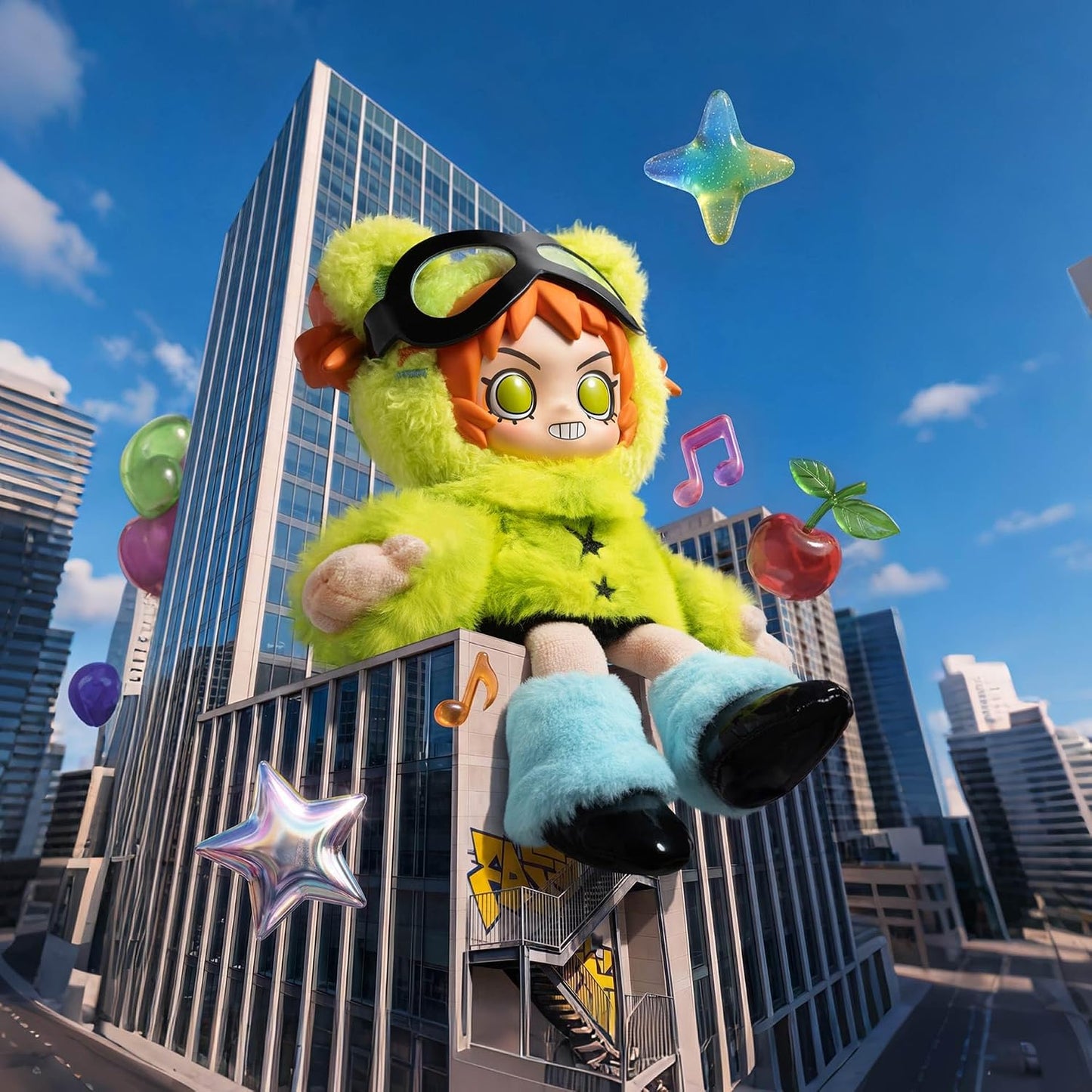 Peach Riot Fruit Punch Series Plush Doll Pendant