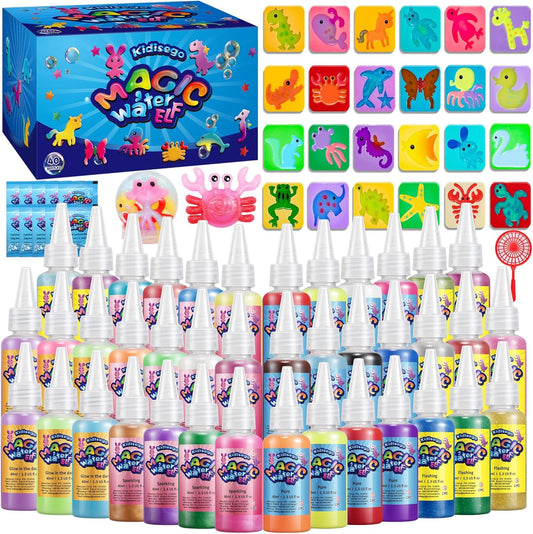 Magic Water Toy Kit - 40 Colors Aqua Water Gel Kit for Kids