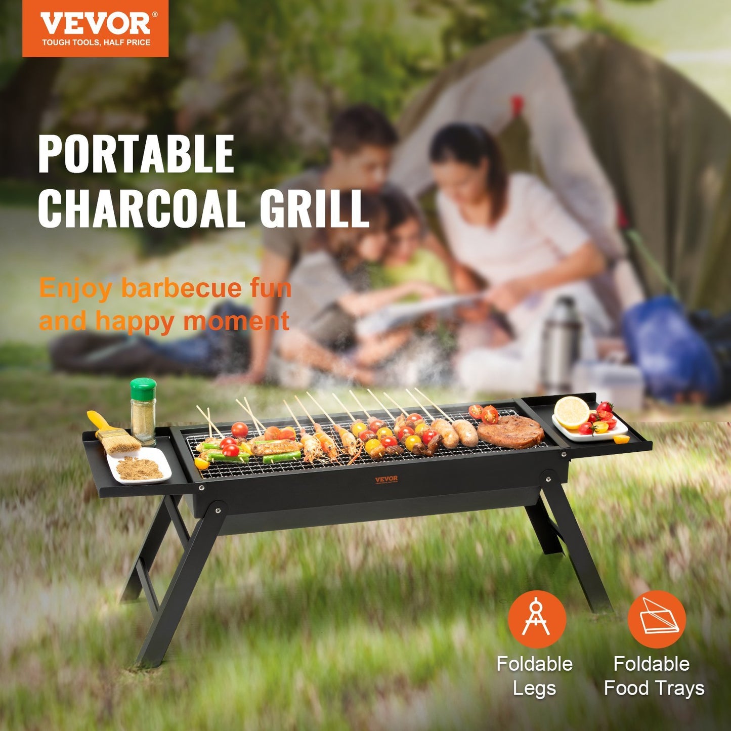 VEVOR 23 Inch Portable Charcoal Grill