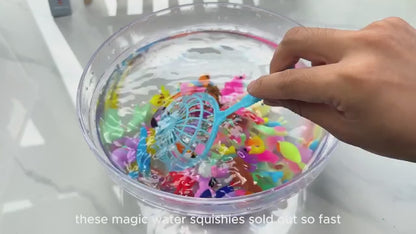 Timetome Magic Water Elf Toy Kit for Kids – 20 Gels & 10 Molds, DIY Squishy Maker, Night Glow & Glitter